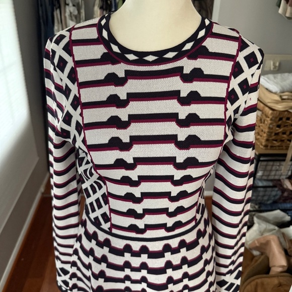 Eliza J Black and White Geometric Mini Dress - Picture 5 of 10